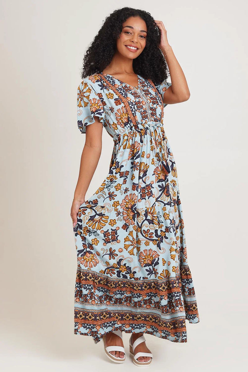 Orientique 61733 Layers Maxi Dress - Macieo – Cute & Comfy
