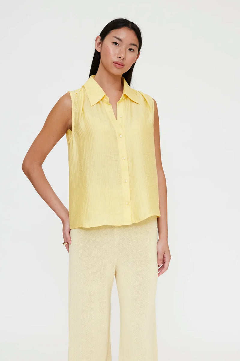 Wild Pony 11209 Yellow Textured Shirt – Cute & Comfy