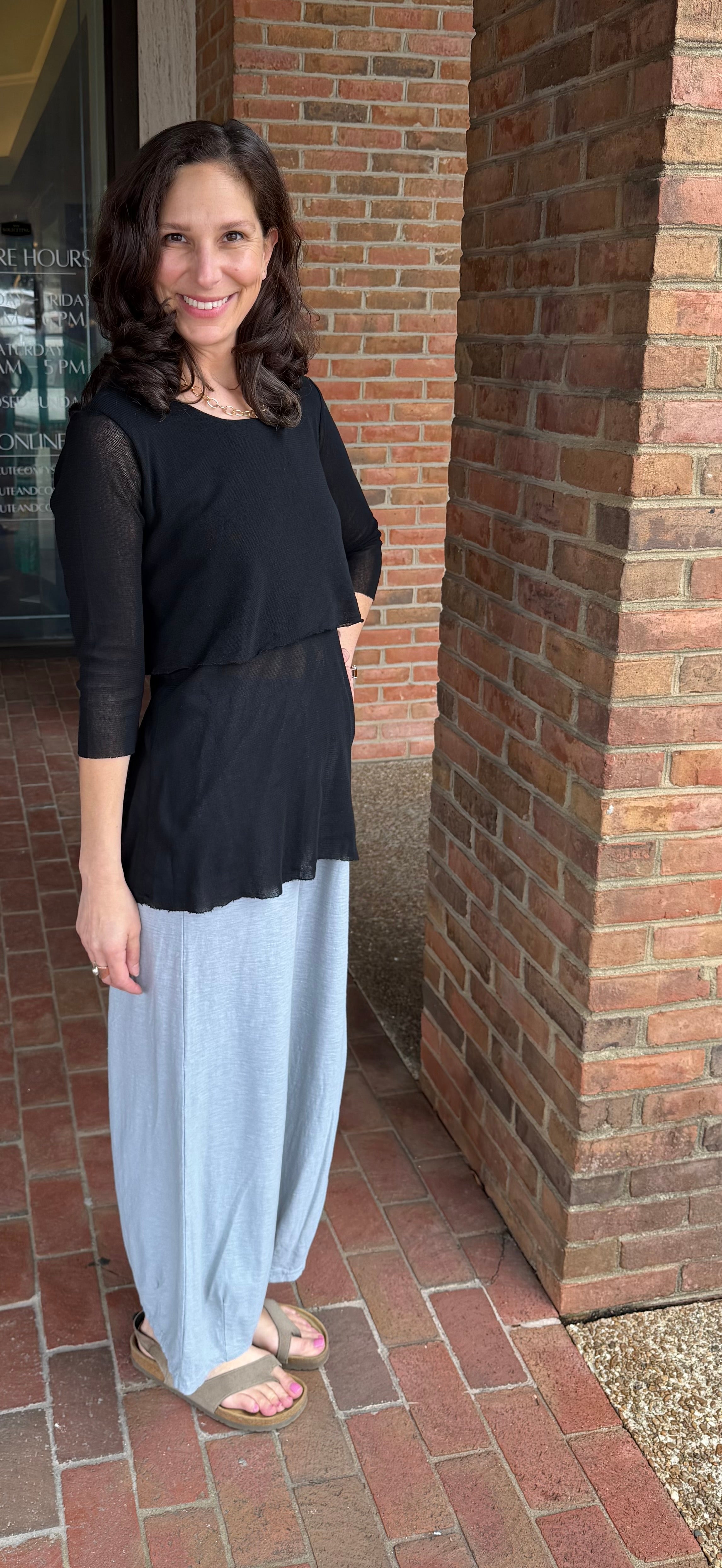 FINAL SALE Cute & Comfy 1386785 2Fer Tiered Top