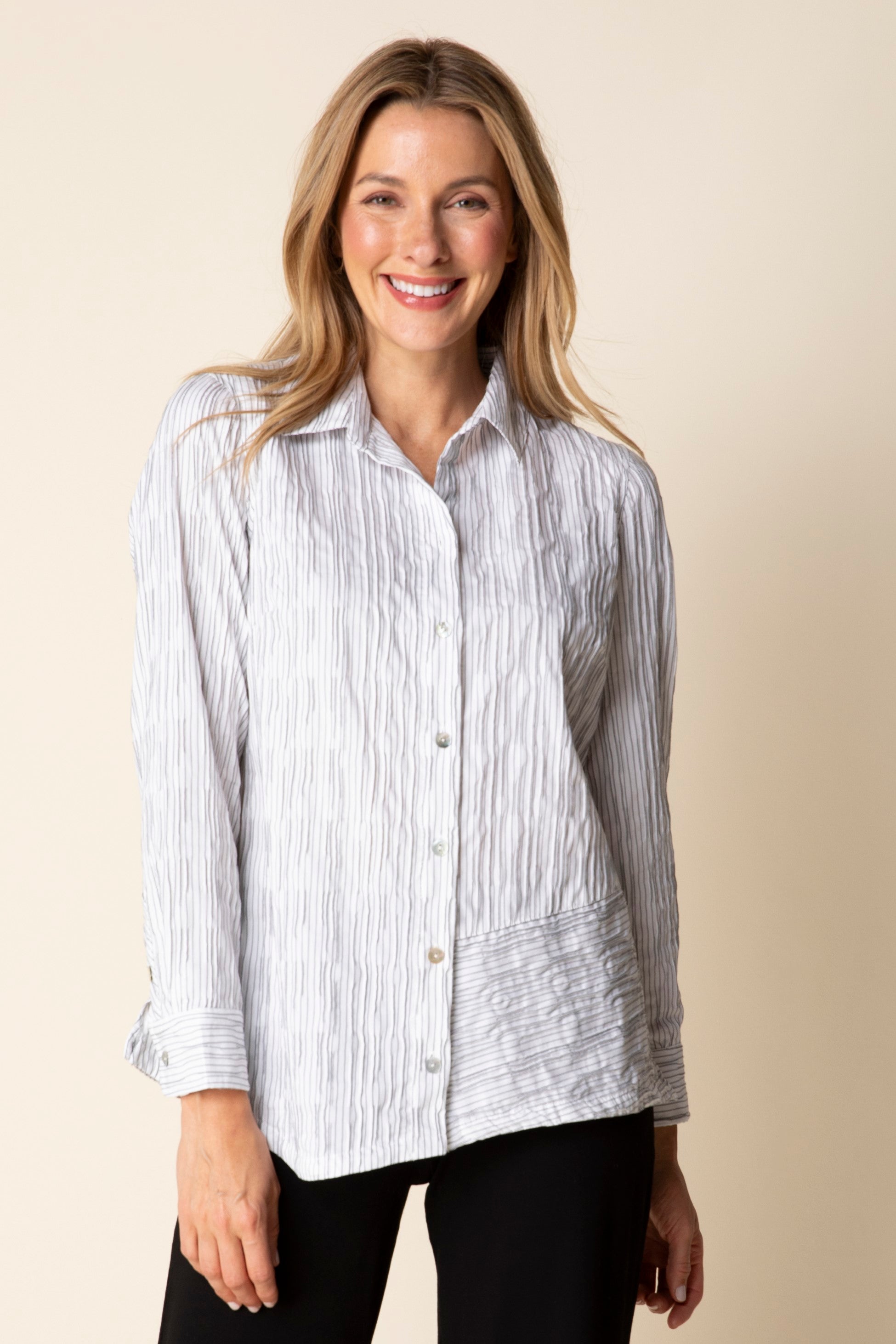 Habitat 13001 Santorini Wavy Stripe Selene Shirt