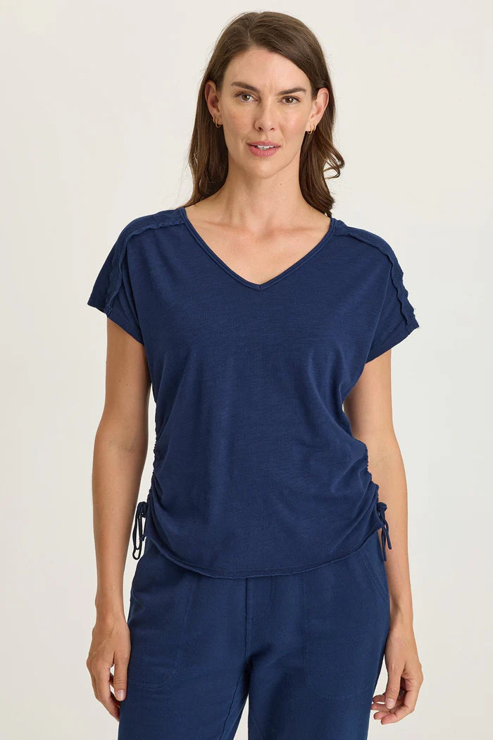 XCVI 14701W Diggory Jersey Cinchable Dolman Tee