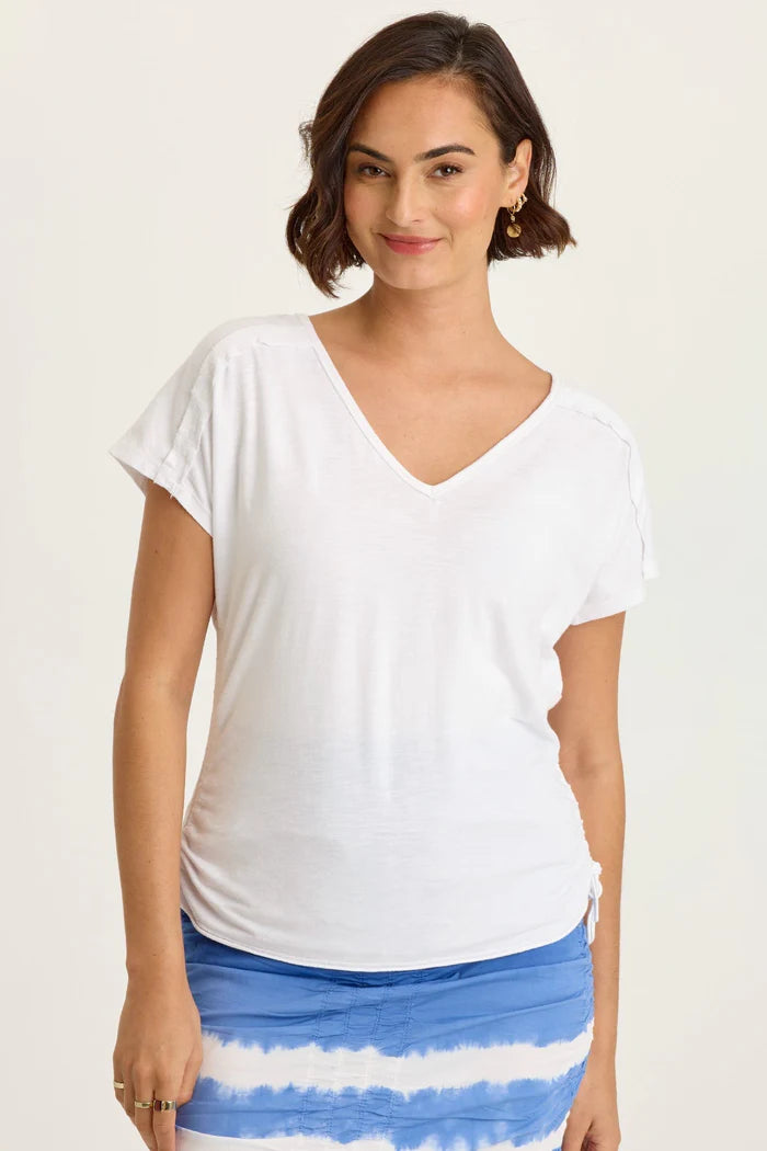 XCVI 14701W Diggory Jersey Cinchable Dolman Tee