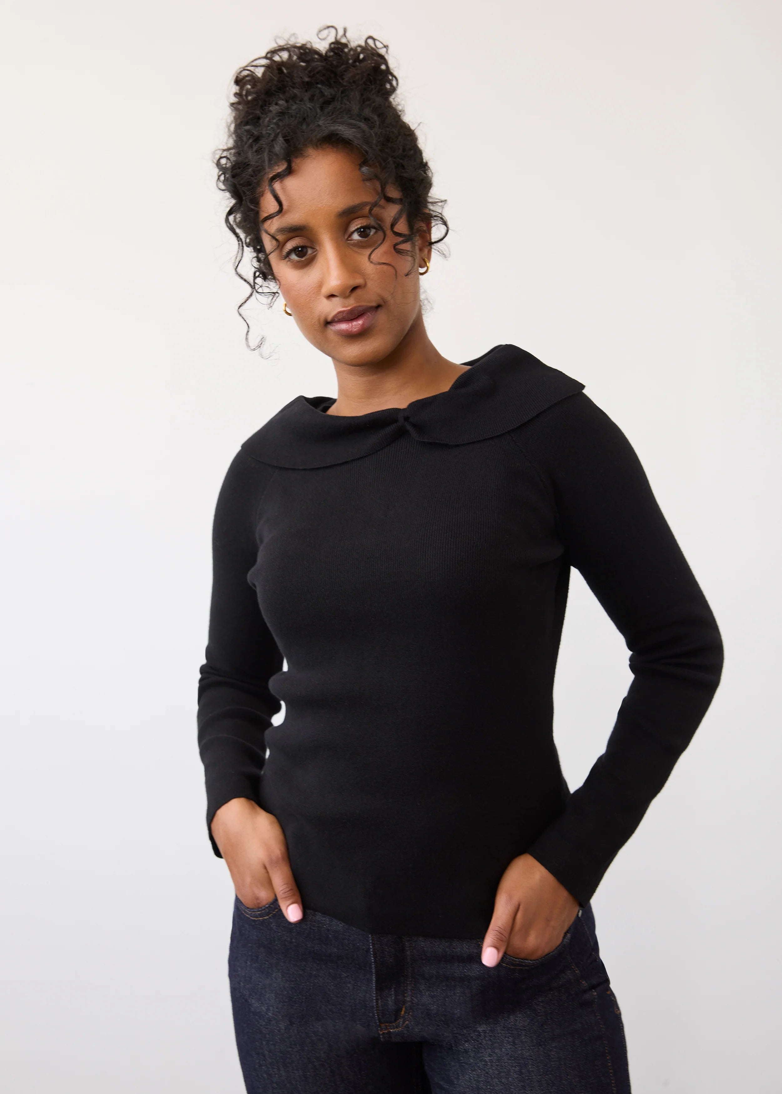 FDJ 1983764 Long Sleeve Off The Shoulder Sweater