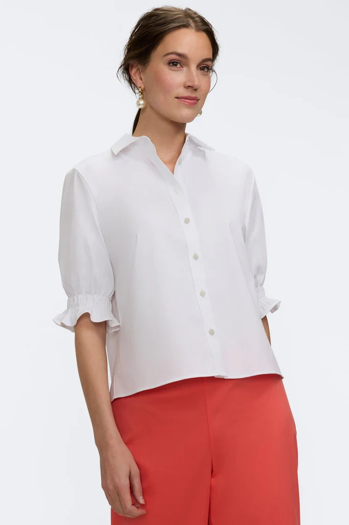 Foxcroft 205555 Vivienne Stretch Matte Sateen Elbow Sleeve Shirt