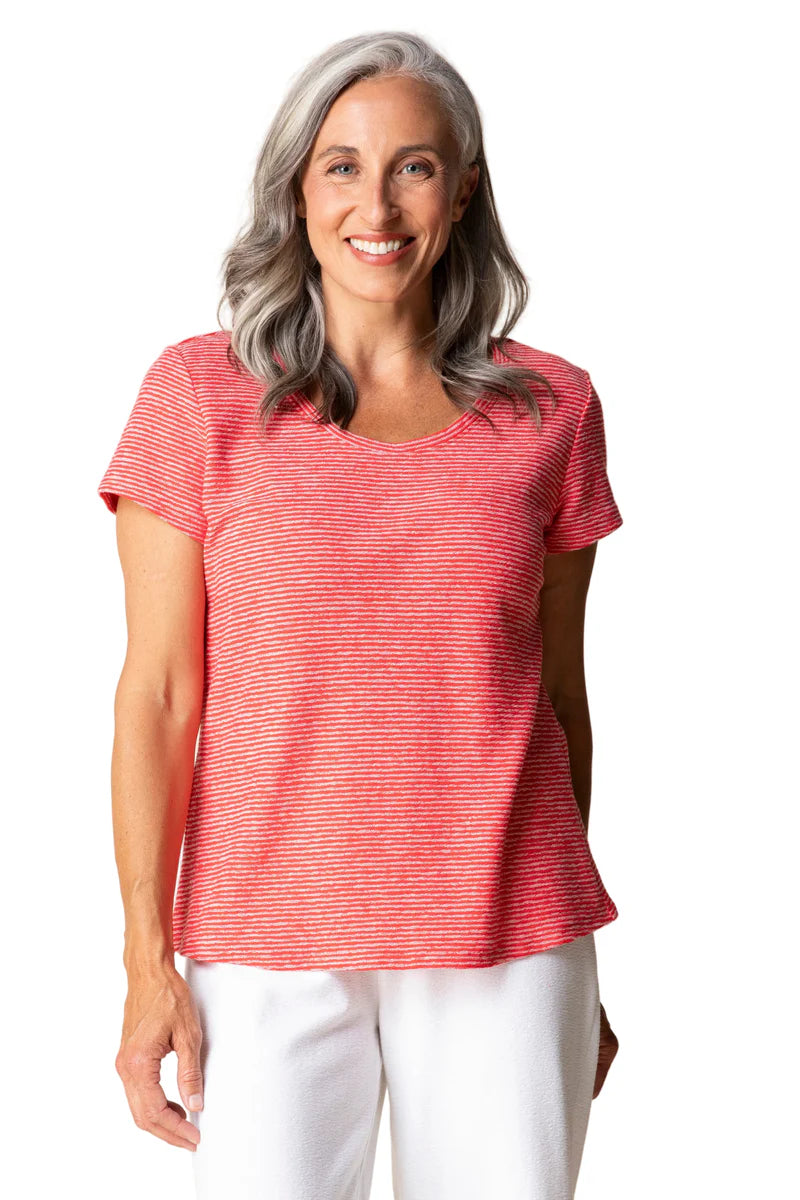 Habitat 21539 Pasadena Knit Striped Cotton Tee