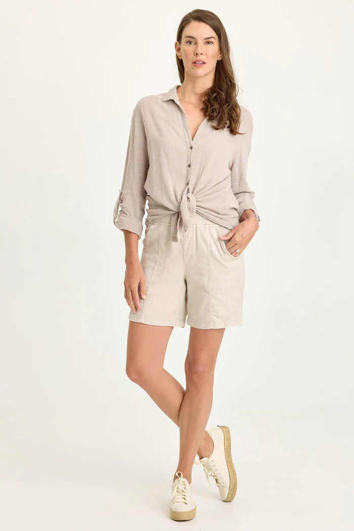 XCVI 23134W Louisa Twill Pull-On Short