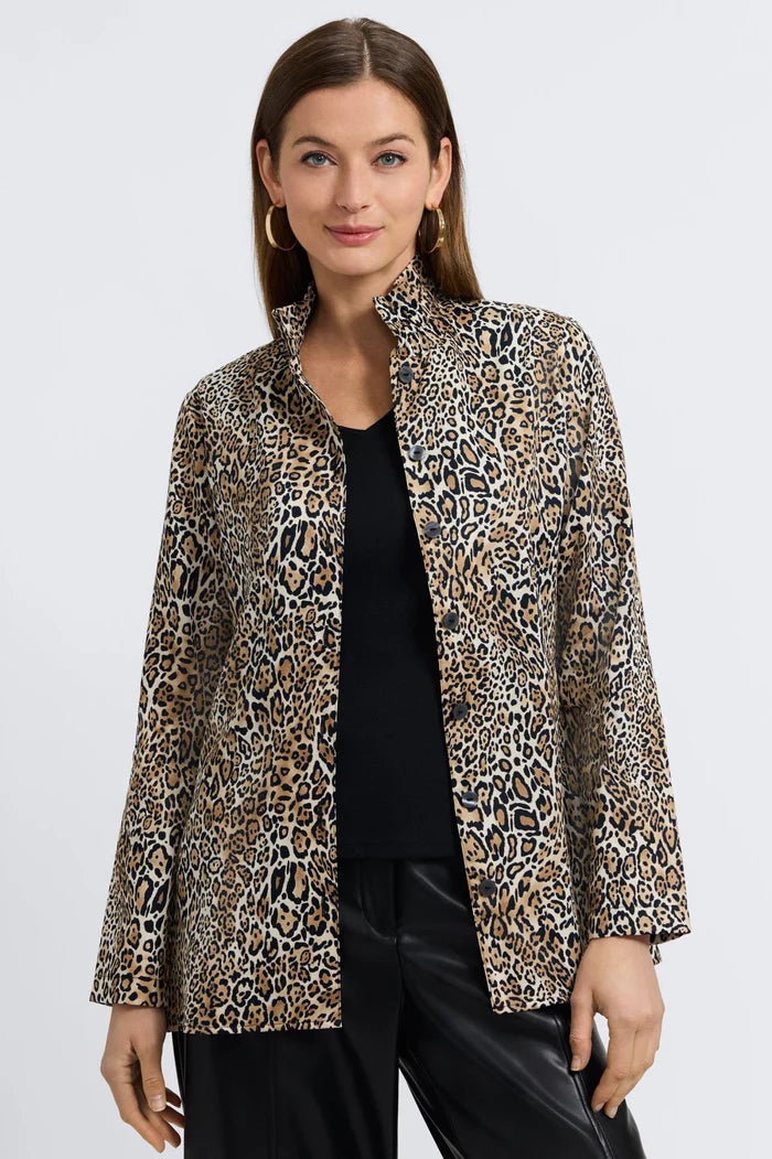 Foxcroft 204517 Carolina Playful Animal Long Sleeve Shirt Jacket