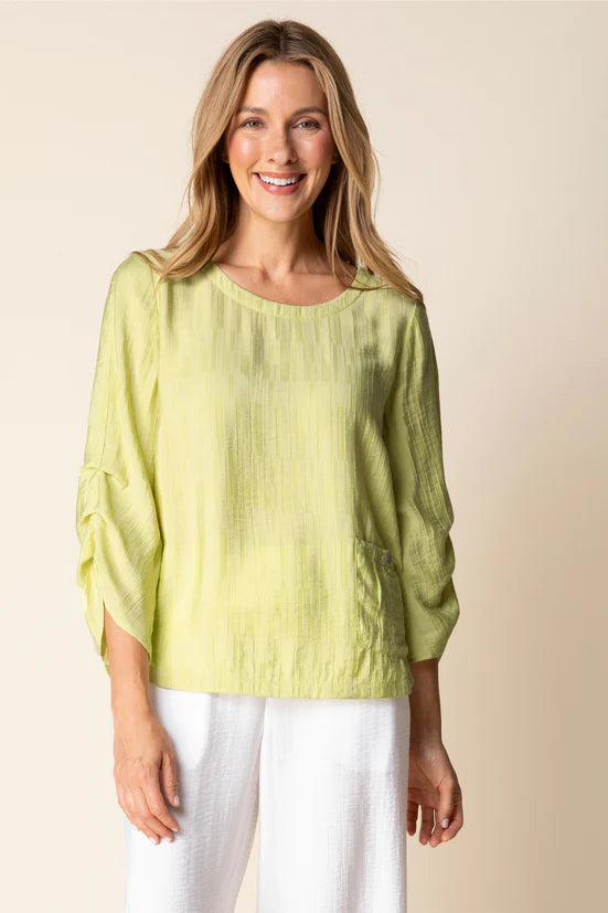 Habitat 30712 Whisper Jacquard Rayon Pleat Top