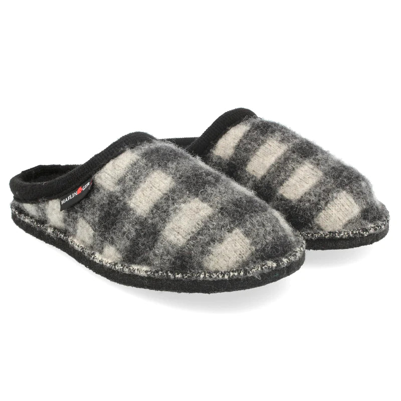 Haflinger 312015 Plaid Wool Slippers