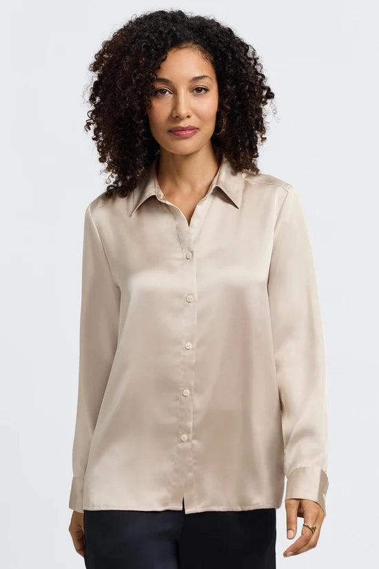 Foxcroft 203761 Bianca Beyond Silk Long Sleeve Shirt
