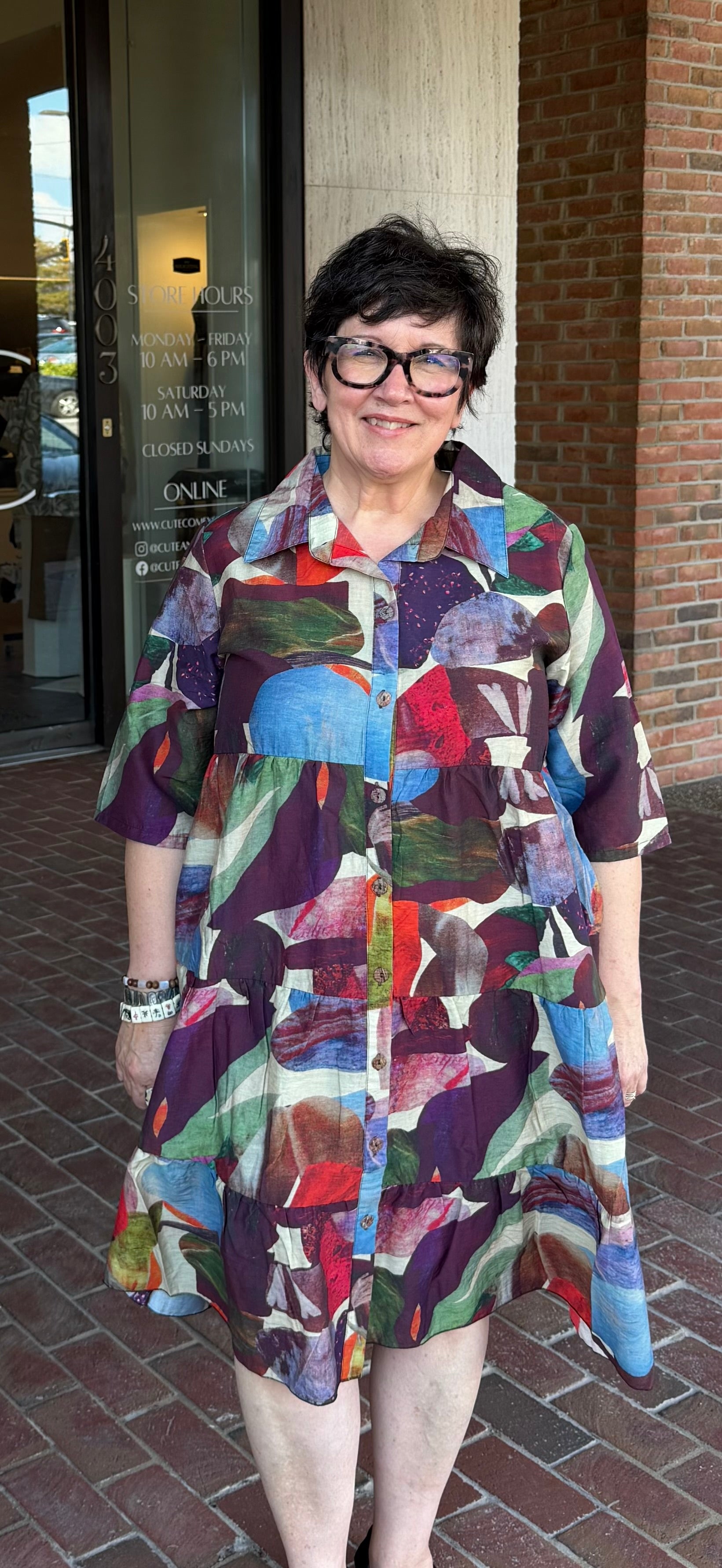 Toofan DP87 Printed Tier Dress