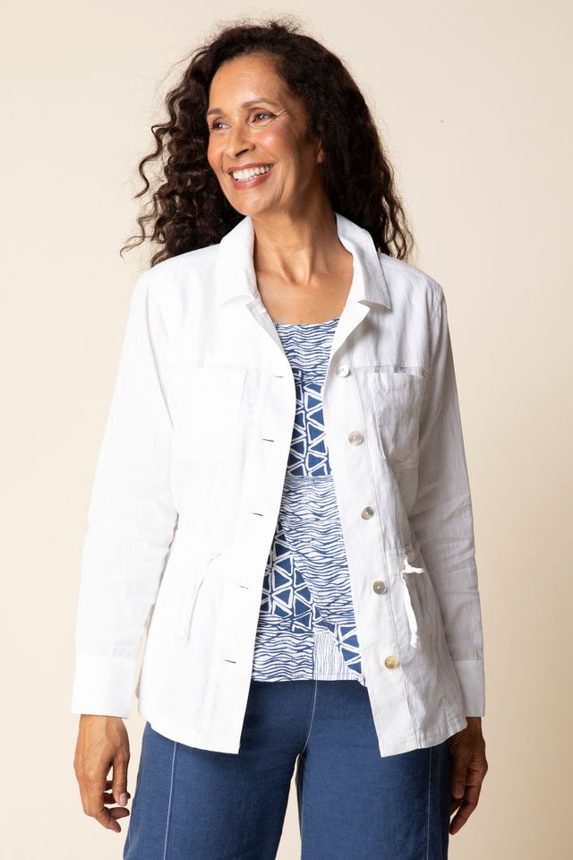 Habitat 41547 Linen Solid Flora Jacket