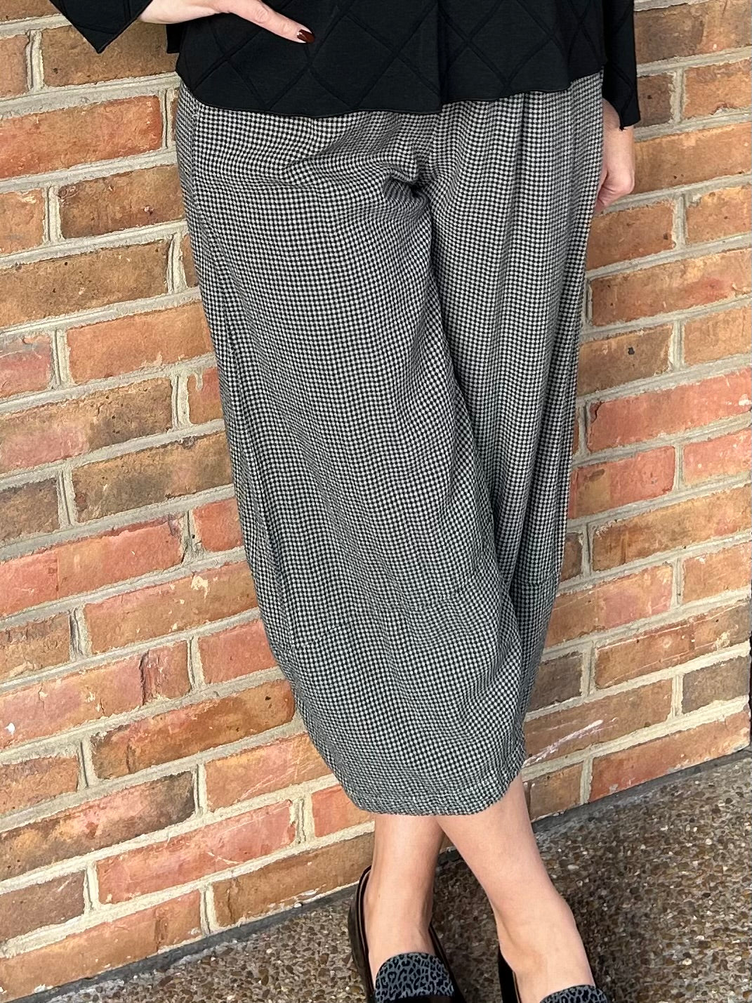 Cute & Comfy 8562388 Mini Check Lantern Pant