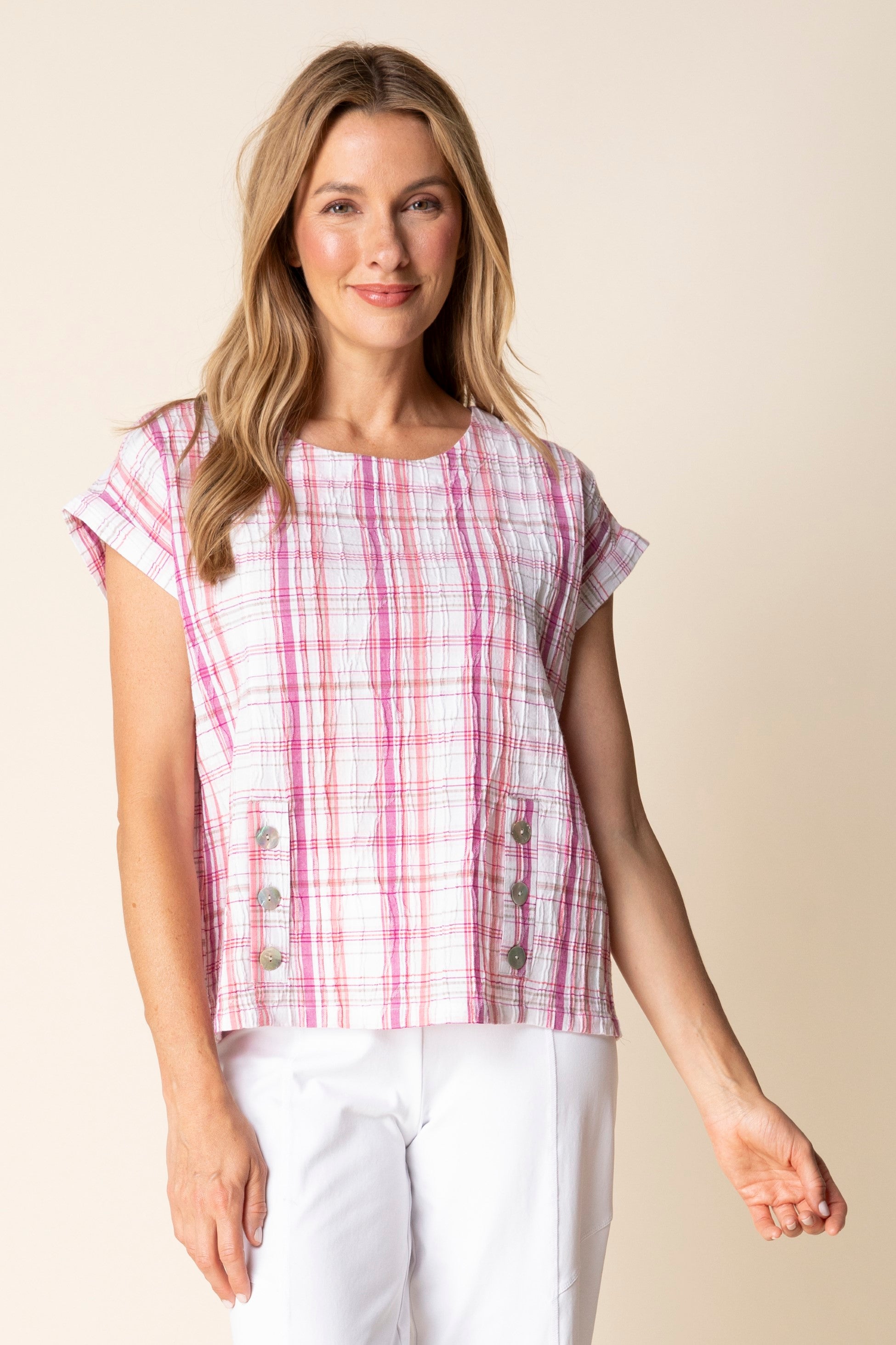 Habitat 46632 Blurred Plaid Harwich Pullover