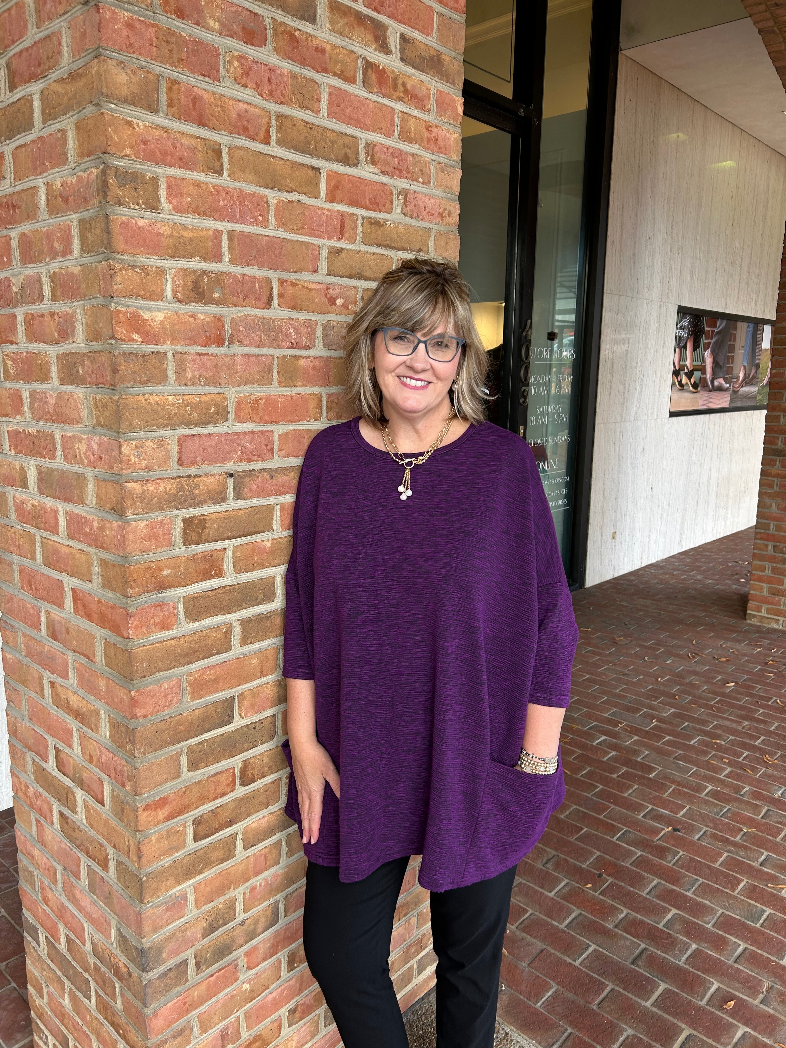 Cute & Comfy 6546024 One Size Crimped Fabric Pullover