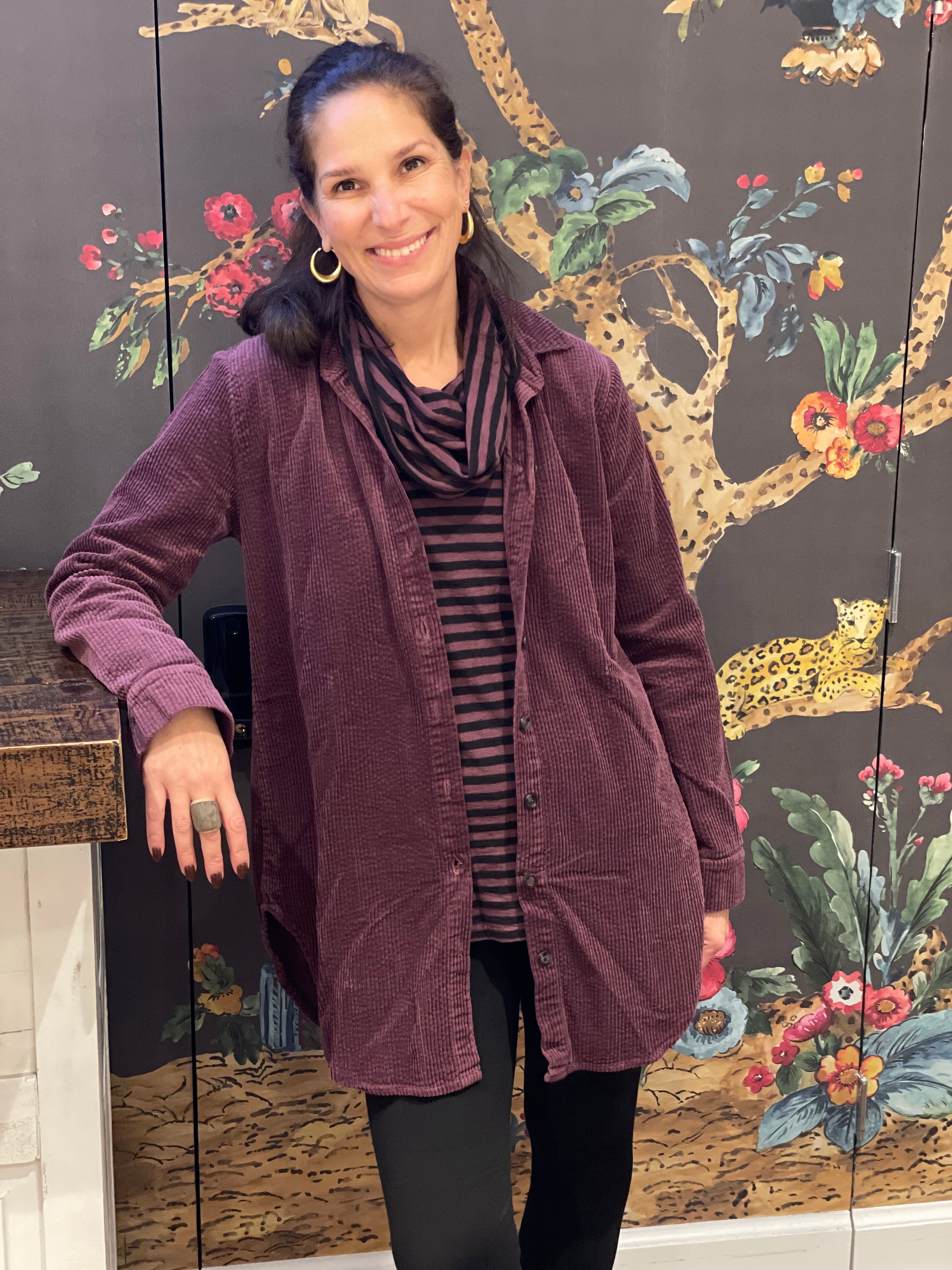 Cute & Comfy 1896805 Aline Corduroy Button-Down Shirt