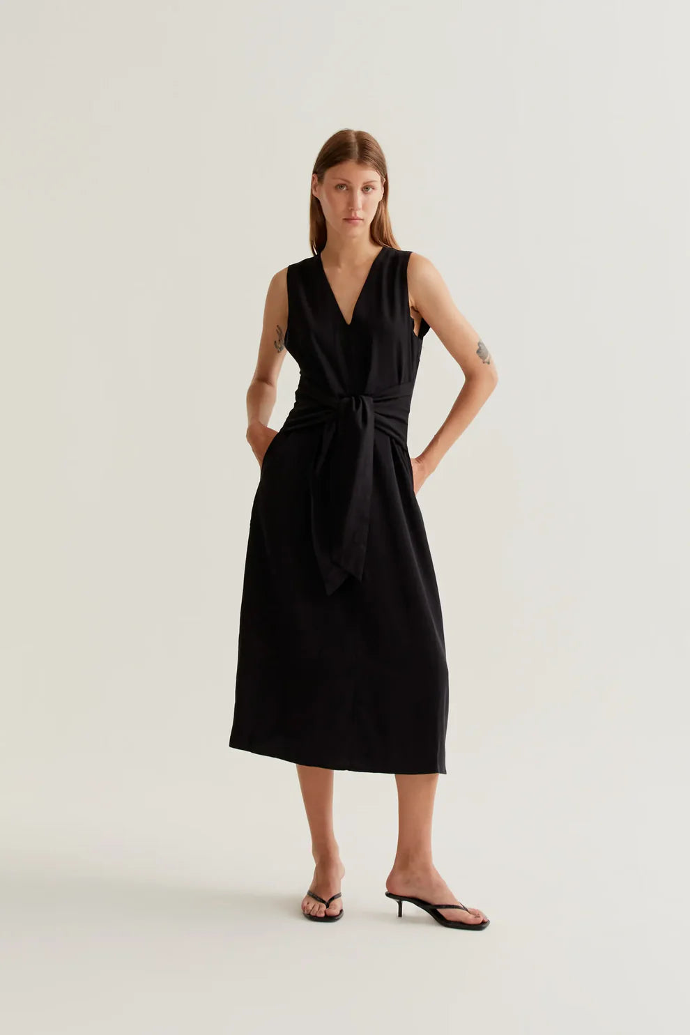 Wild Pony 41235 Black Flowy Midi Dress – Cute & Comfy