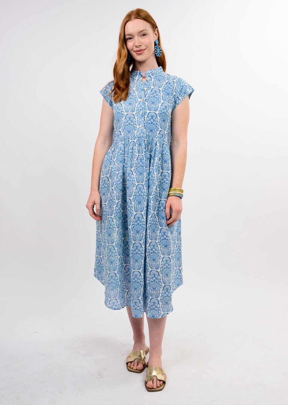 cute linen dress Uncle Frank 74640 Linen Blues Dress – Cute & Comfy