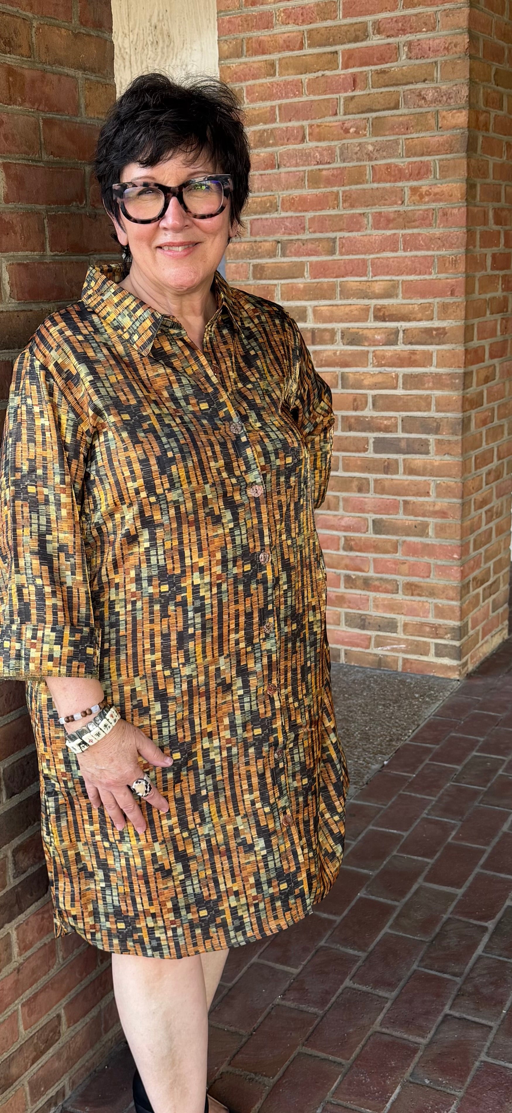 Toofan DP92 Printed Shirt Dress