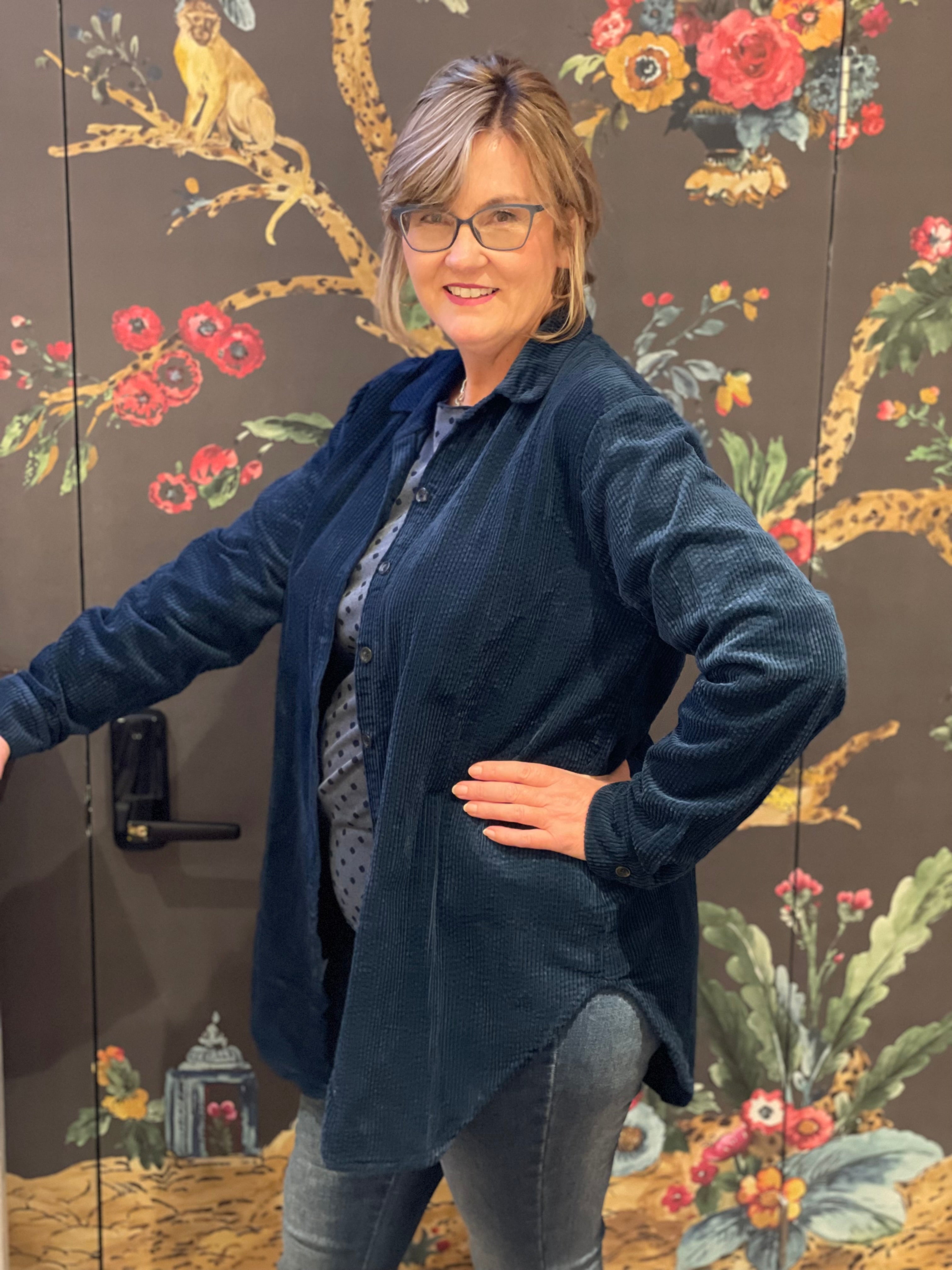 Cute & Comfy 1896805 Aline Corduroy Button-Down Shirt