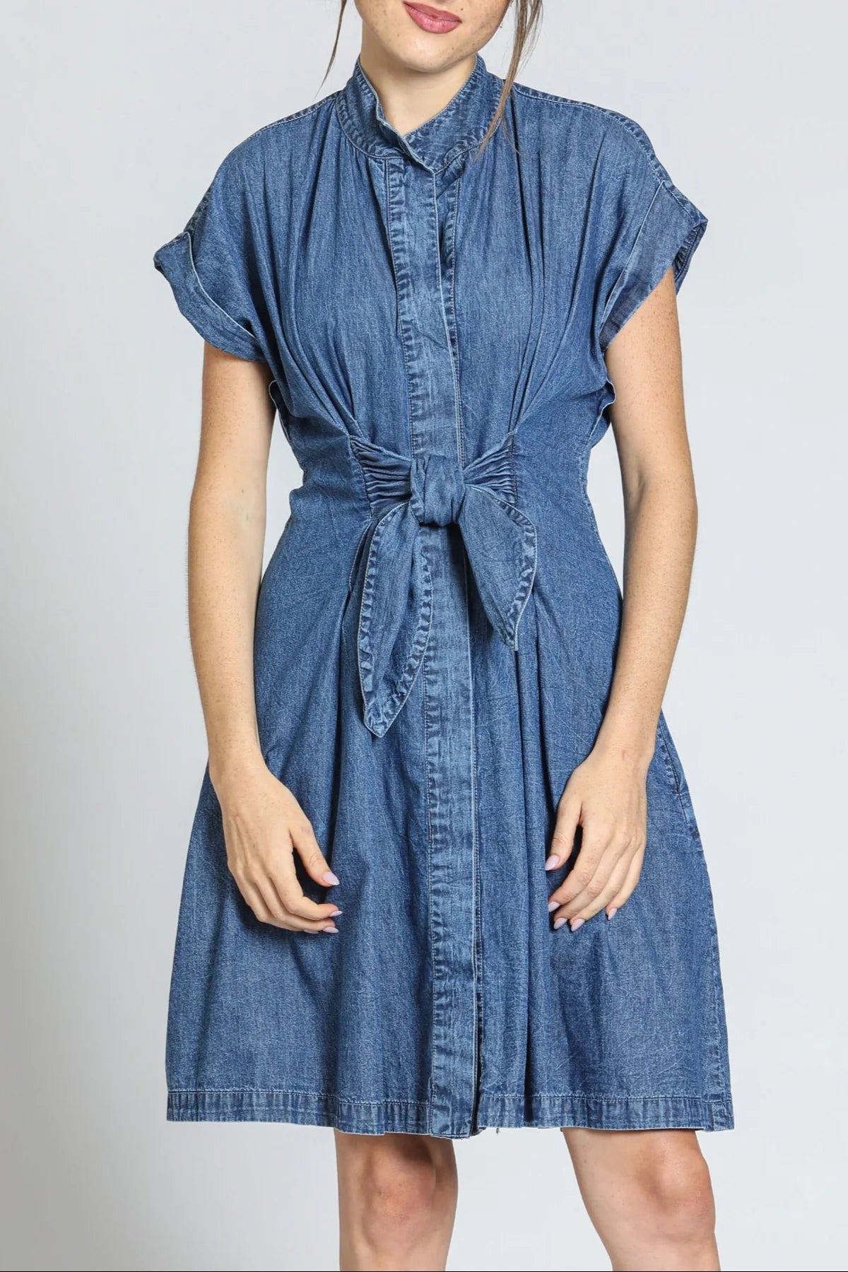 APNY B25 Button Front Shirt Dress