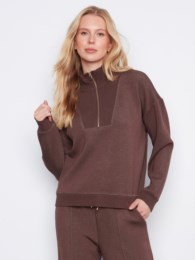 Charlie B C1454 Soft Scuba Half-Zip Sweatshirt