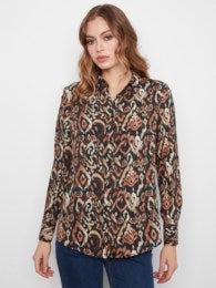 Charlie B C4252YY Printed Button-Up Shirt