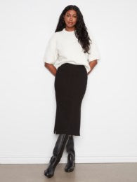 Charlie B C7076RR Gusty Crepe Skirt With Patch Pockets
