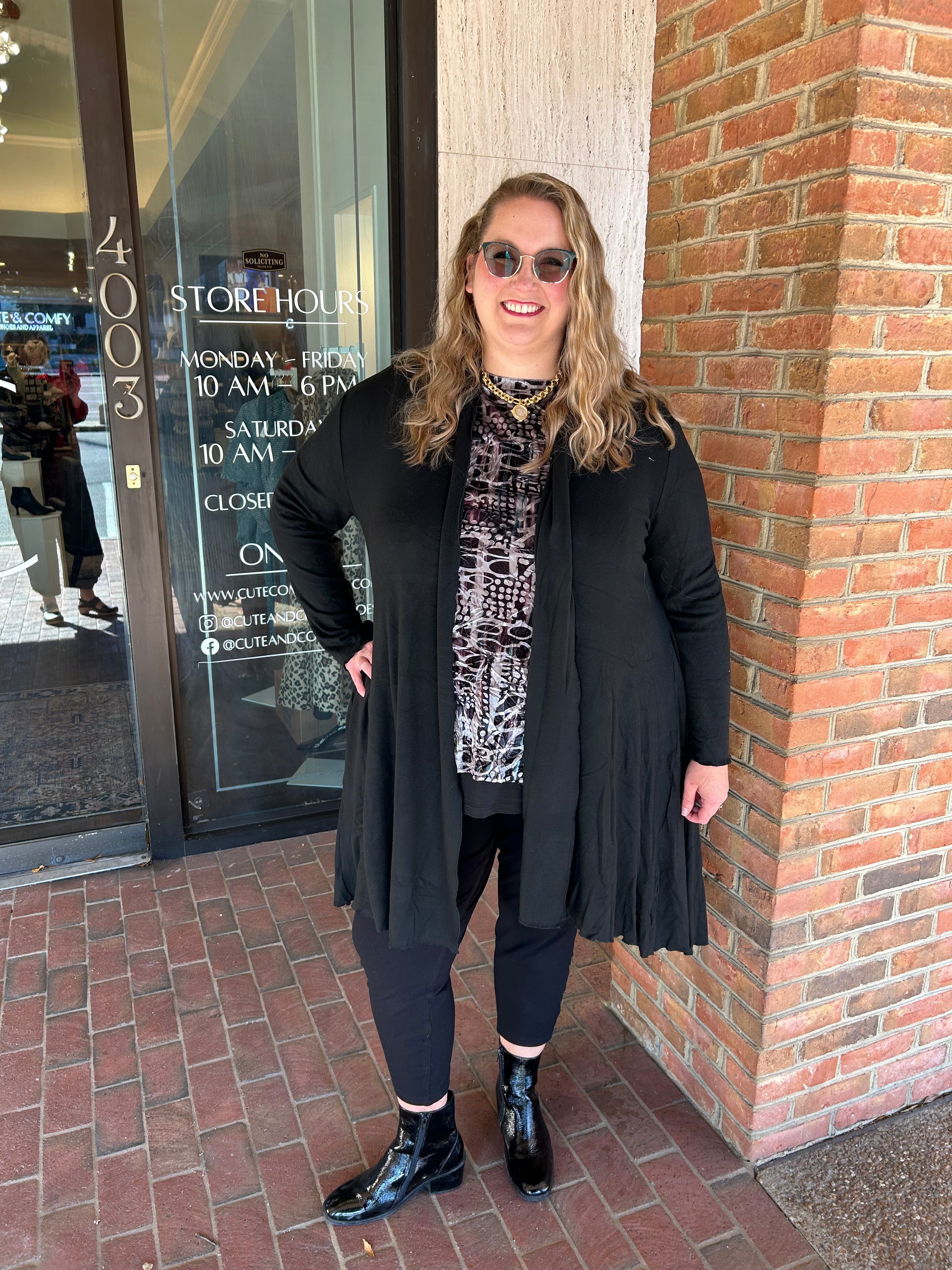 Kozan SH-210805 Molly Cardigan in Obsidian