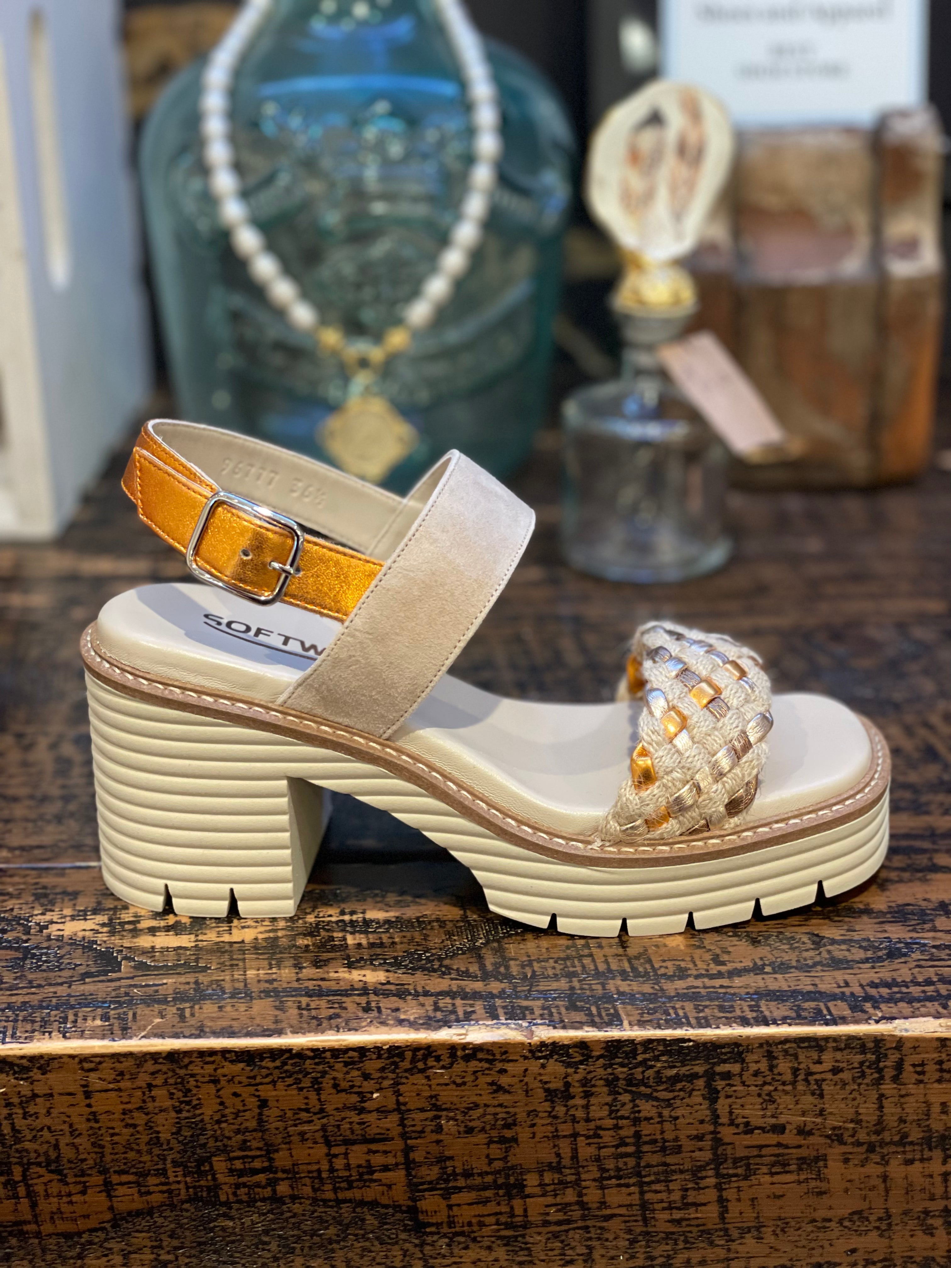 FINAL SALE Softwaves 8.96.12 Blair Rafia Sandal