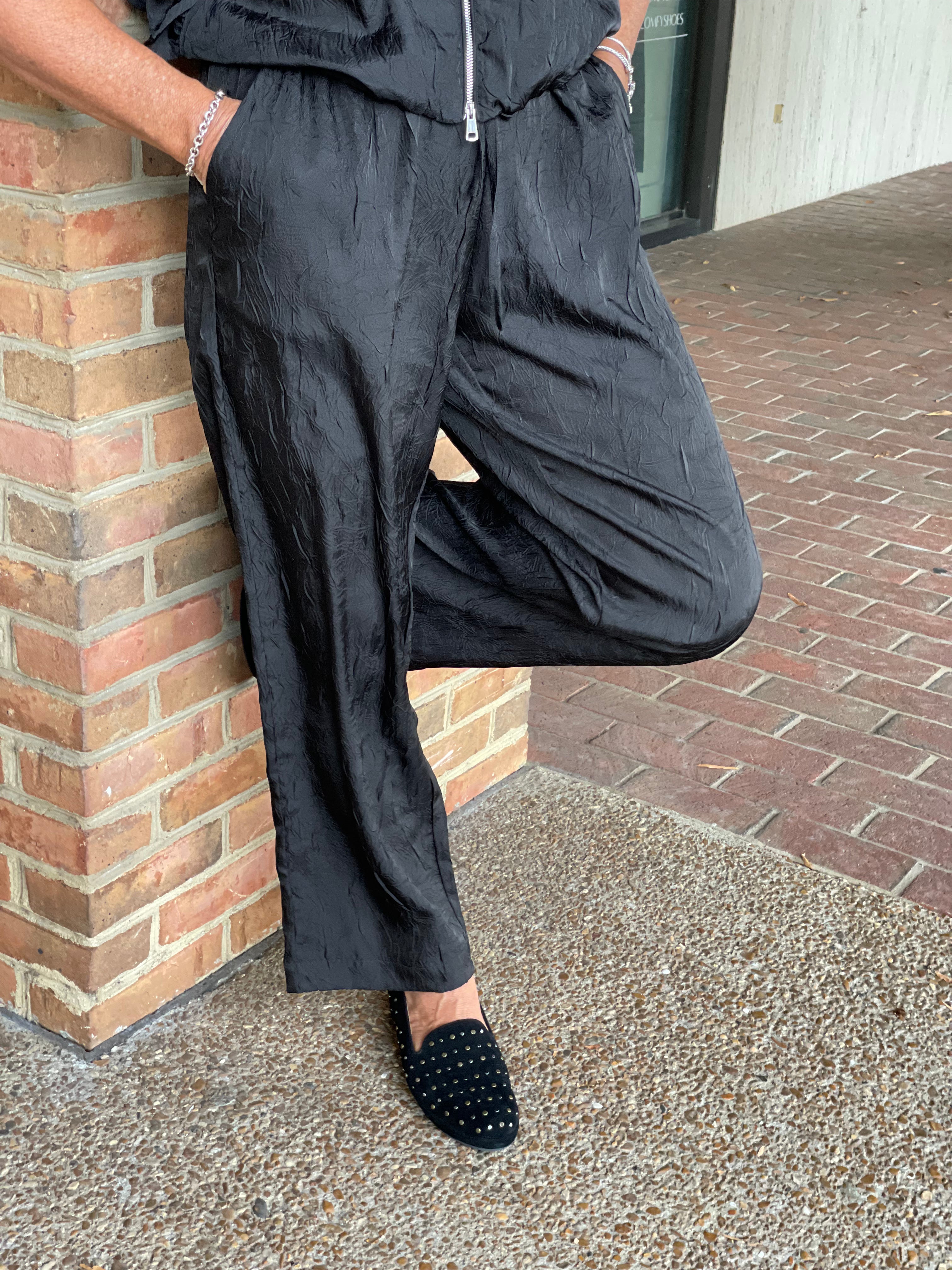 FINAL SALE Lior CITRINE-AR Crinkle Flare Leg Pull On