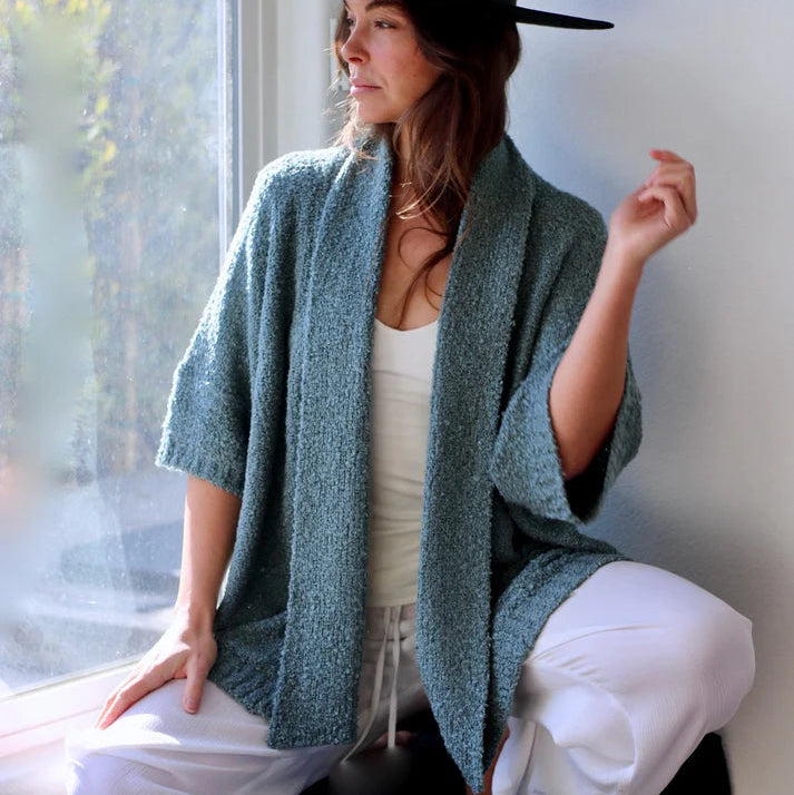 Island Tribe Knits One Size Kimono Shawl