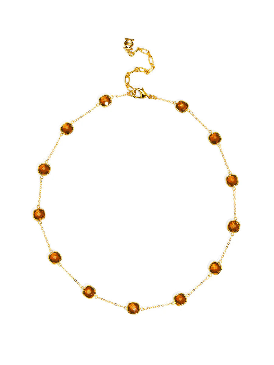 FINAL SALE Zenzii N2905 Multicolor Crystal Collar Necklace