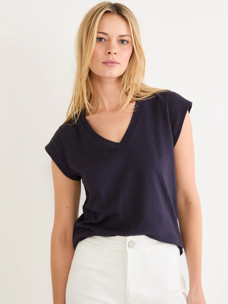 NIC+ZOE NZTS262076 NZT Cap Sleeve V-Neck Supima Cotton Tee – Cute
