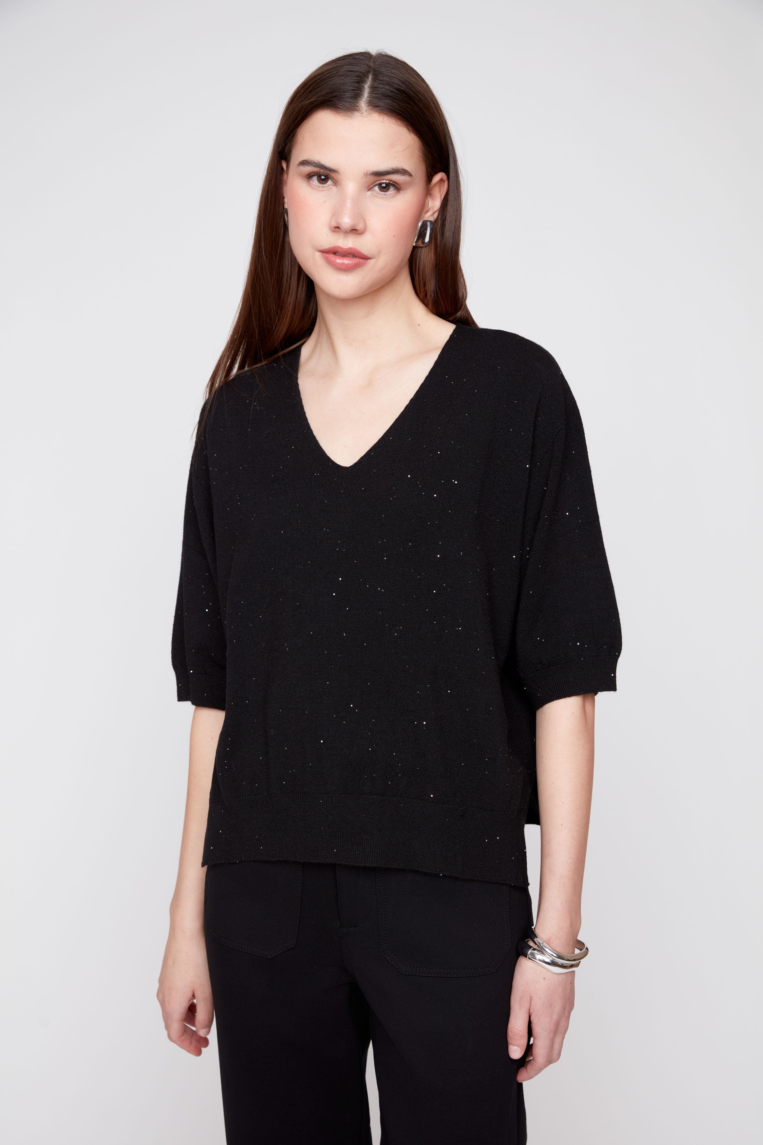 Renuar R6013 Sprinkled Yarn Sweater