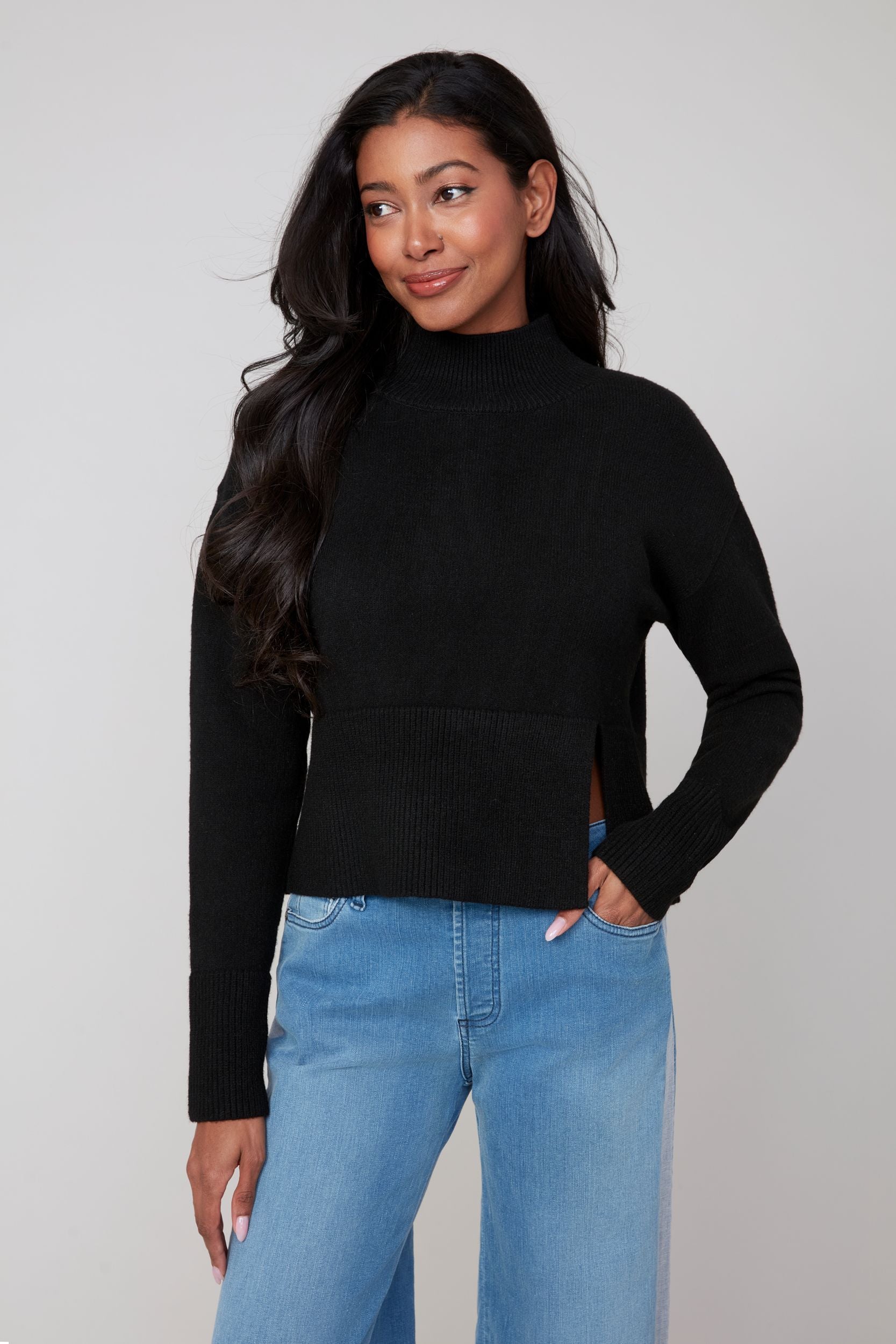 Renuar R6941 Knitted Comfy Yarn Sweater