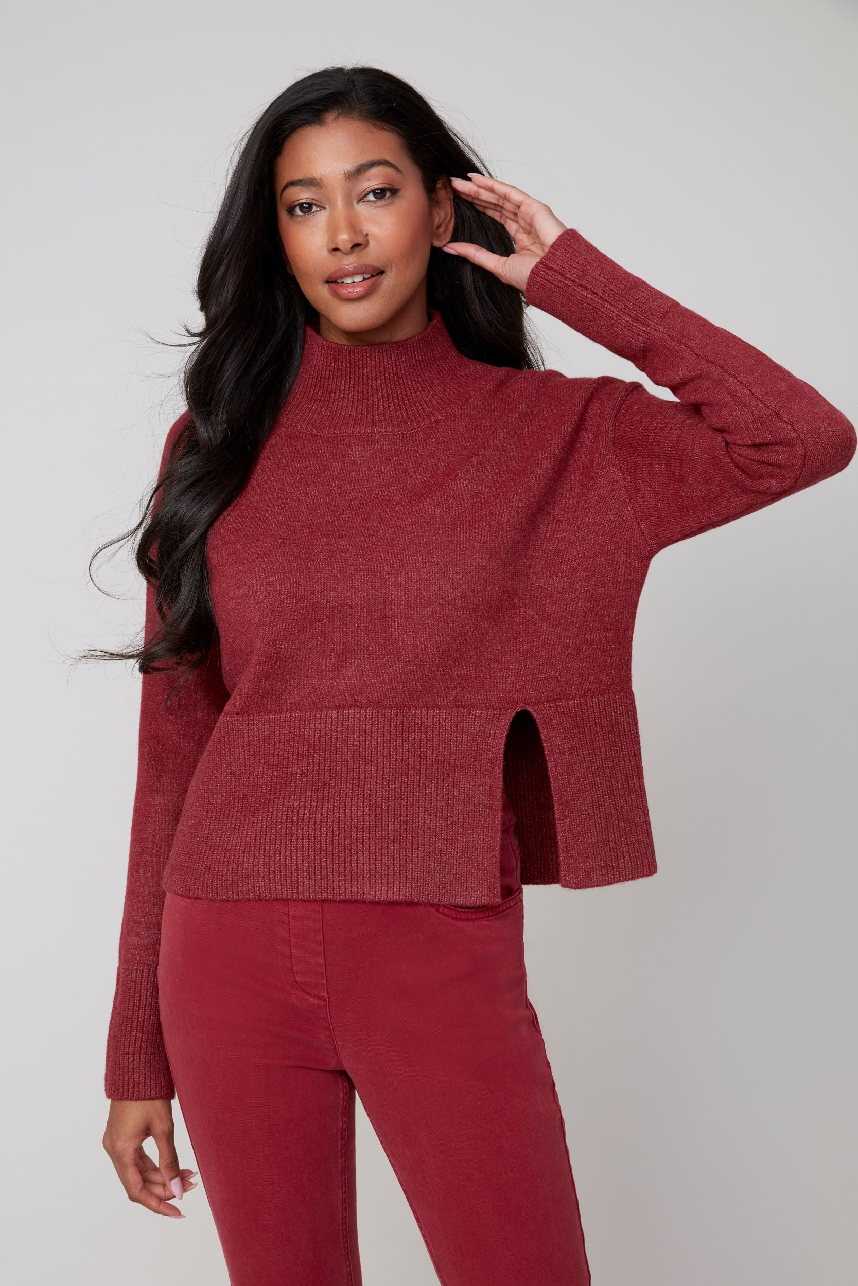 Renuar R6941 Knitted Comfy Yarn Sweater