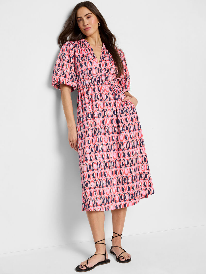 FINAL SALE NIC+ZOE S251941 Ikat Rings Mary Dress