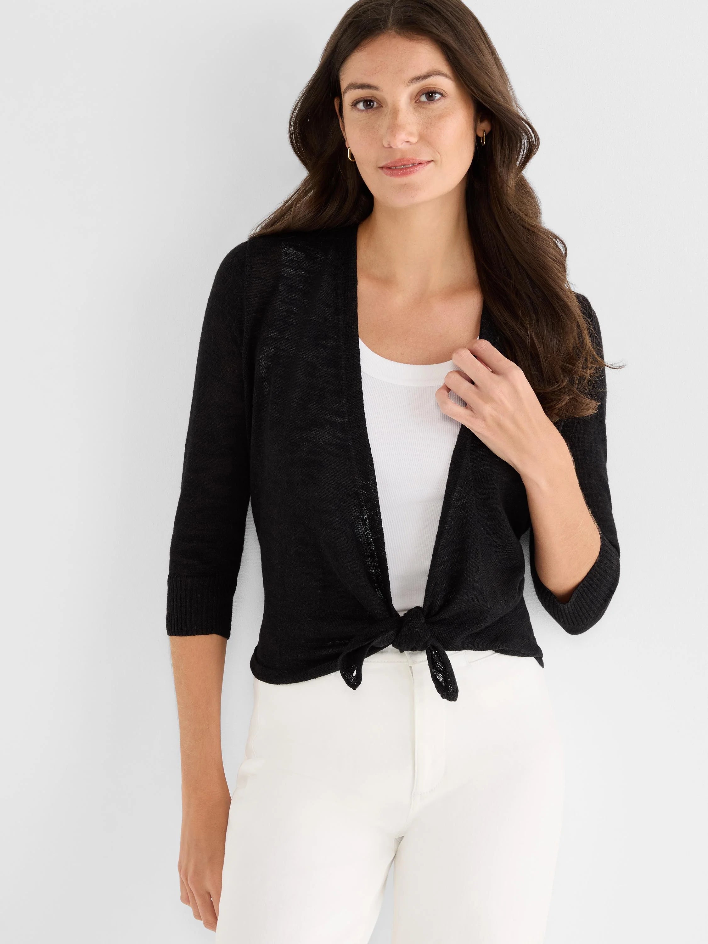 NIC+ZOE S261170 Slub Knit 4-Way Cardigan