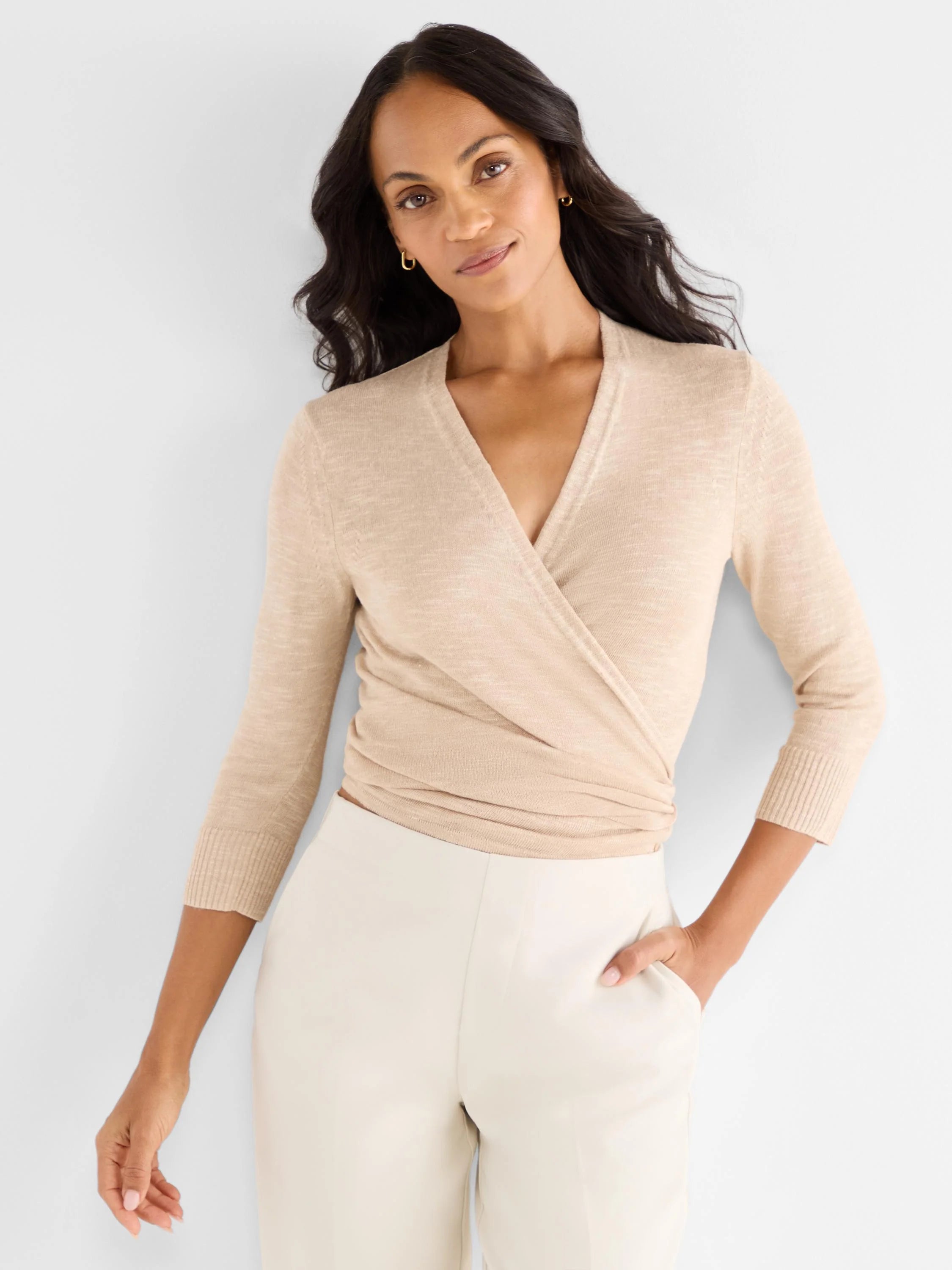 NIC+ZOE S261170 Slub Knit 4-Way Cardigan