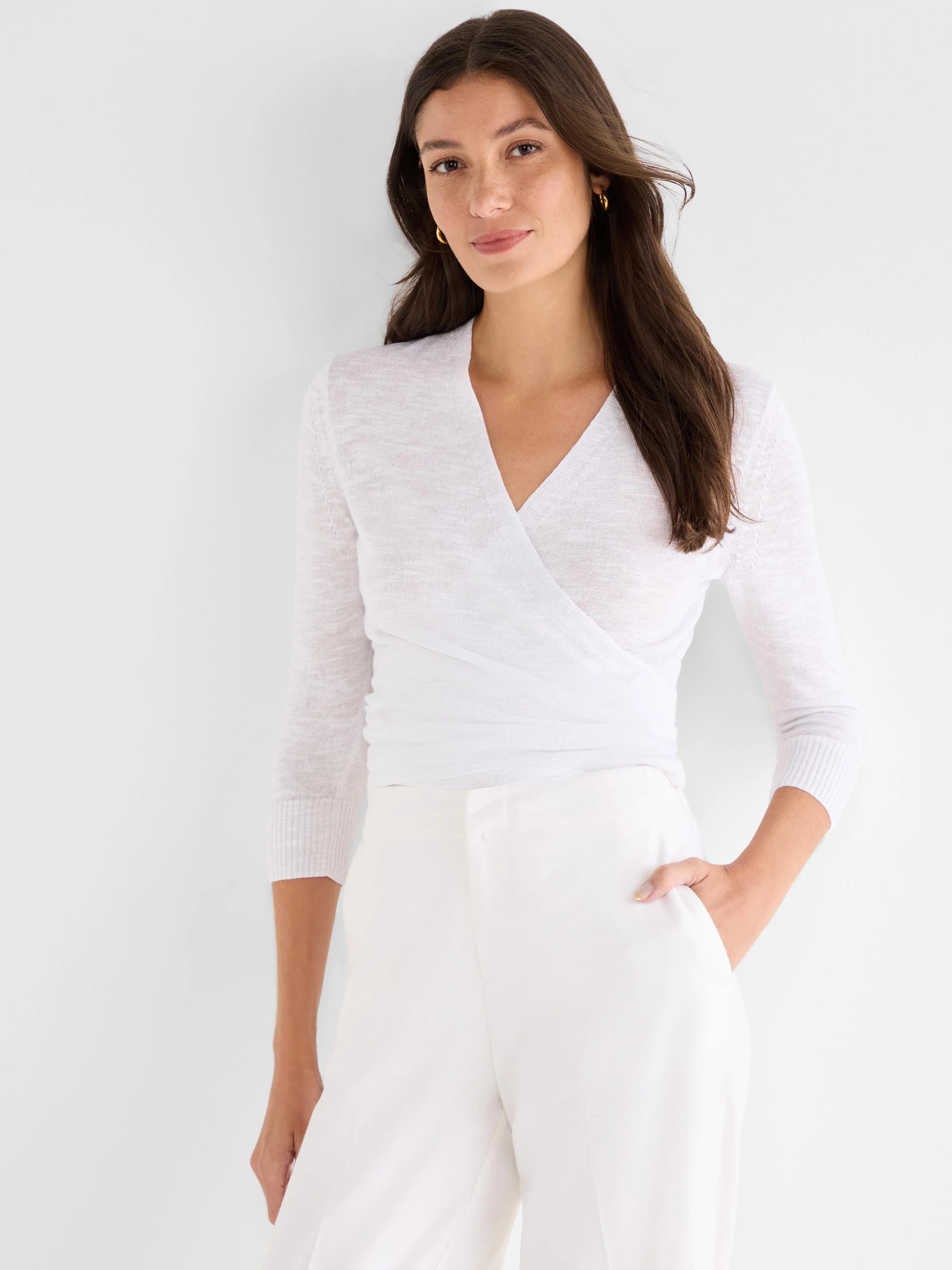 NIC+ZOE S261170 Slub Knit 4-Way Cardigan