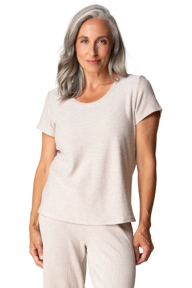 Habitat 21539 Pasadena Knit Striped Cotton Tee