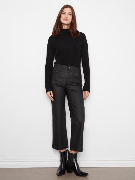 Charlie B C5562RR Waxed Twill Flare Pants