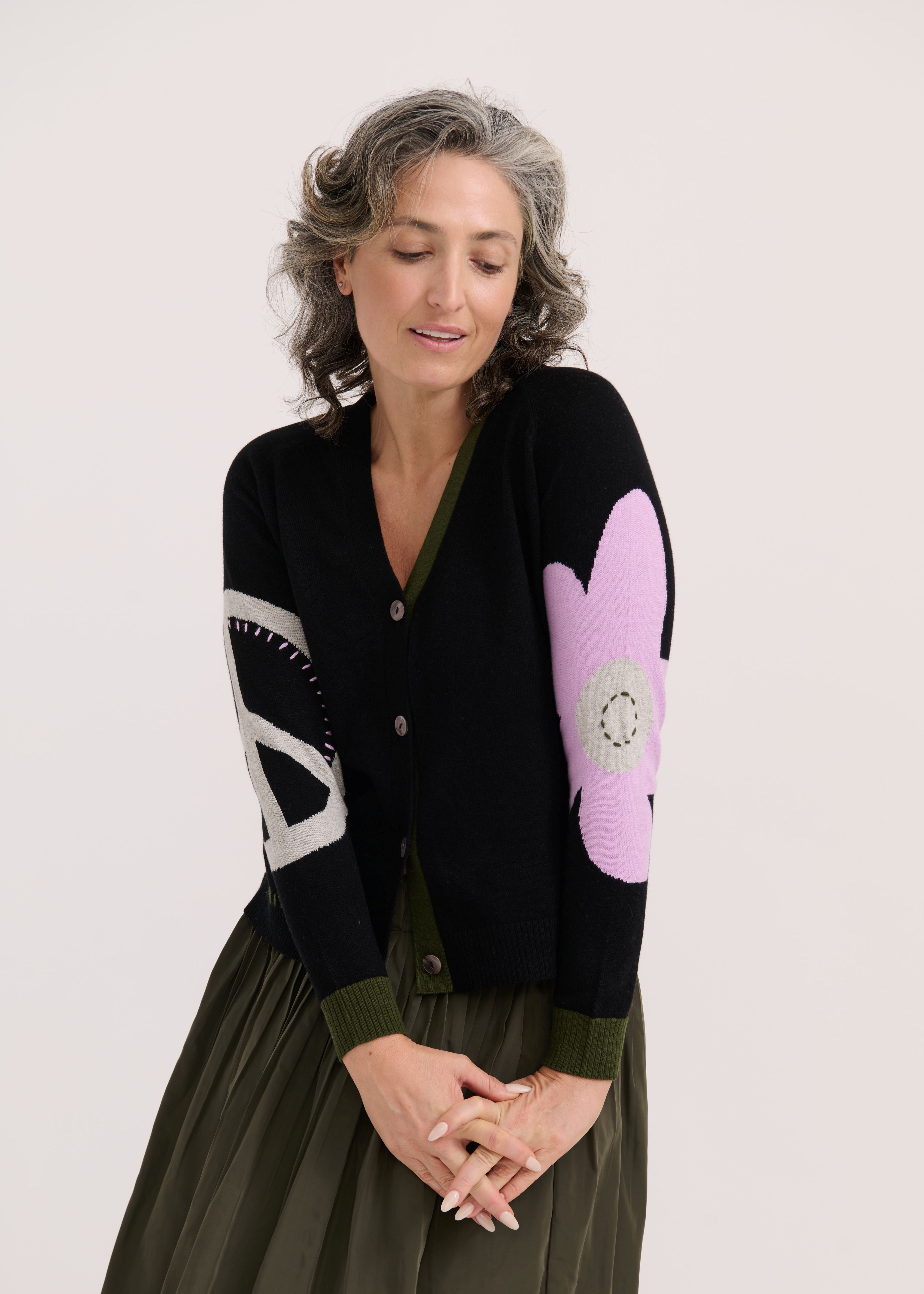 Zaket and Plover ZP7538U Peace Please Cardigan – Cute & Comfy