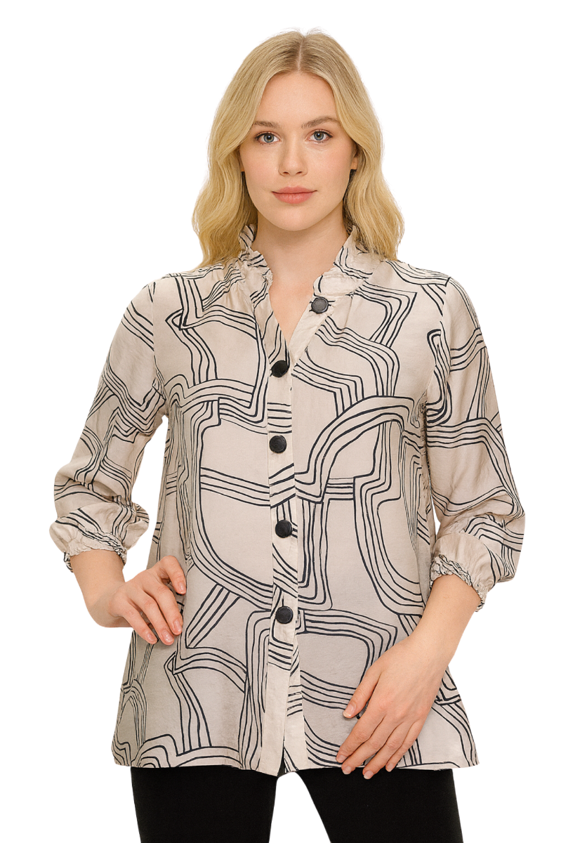 Lior Dora Wire Collar Blouse