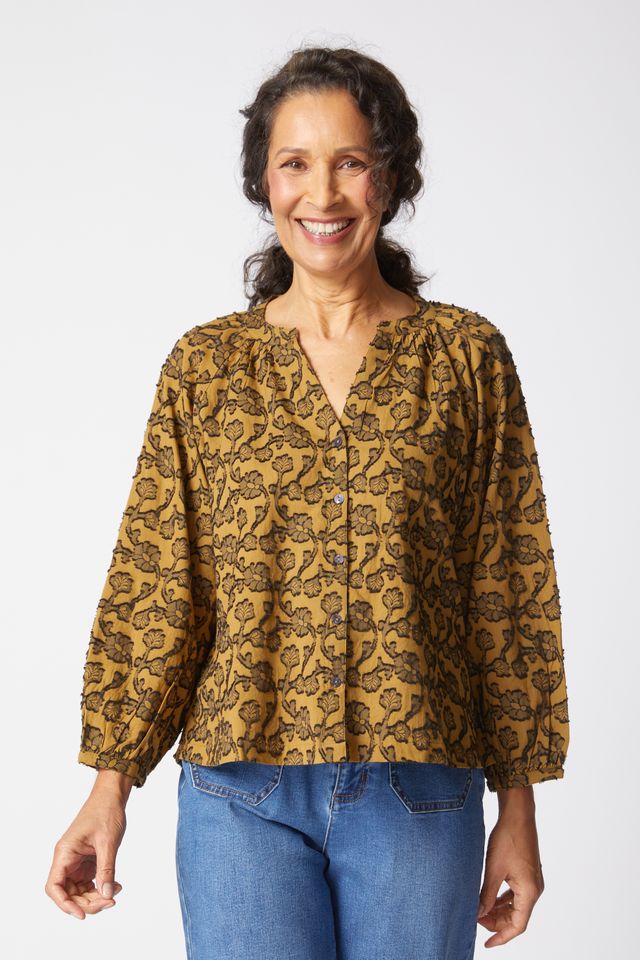 FINAL SALE Habitat 15800 Floral Jacquard Romance Shirt